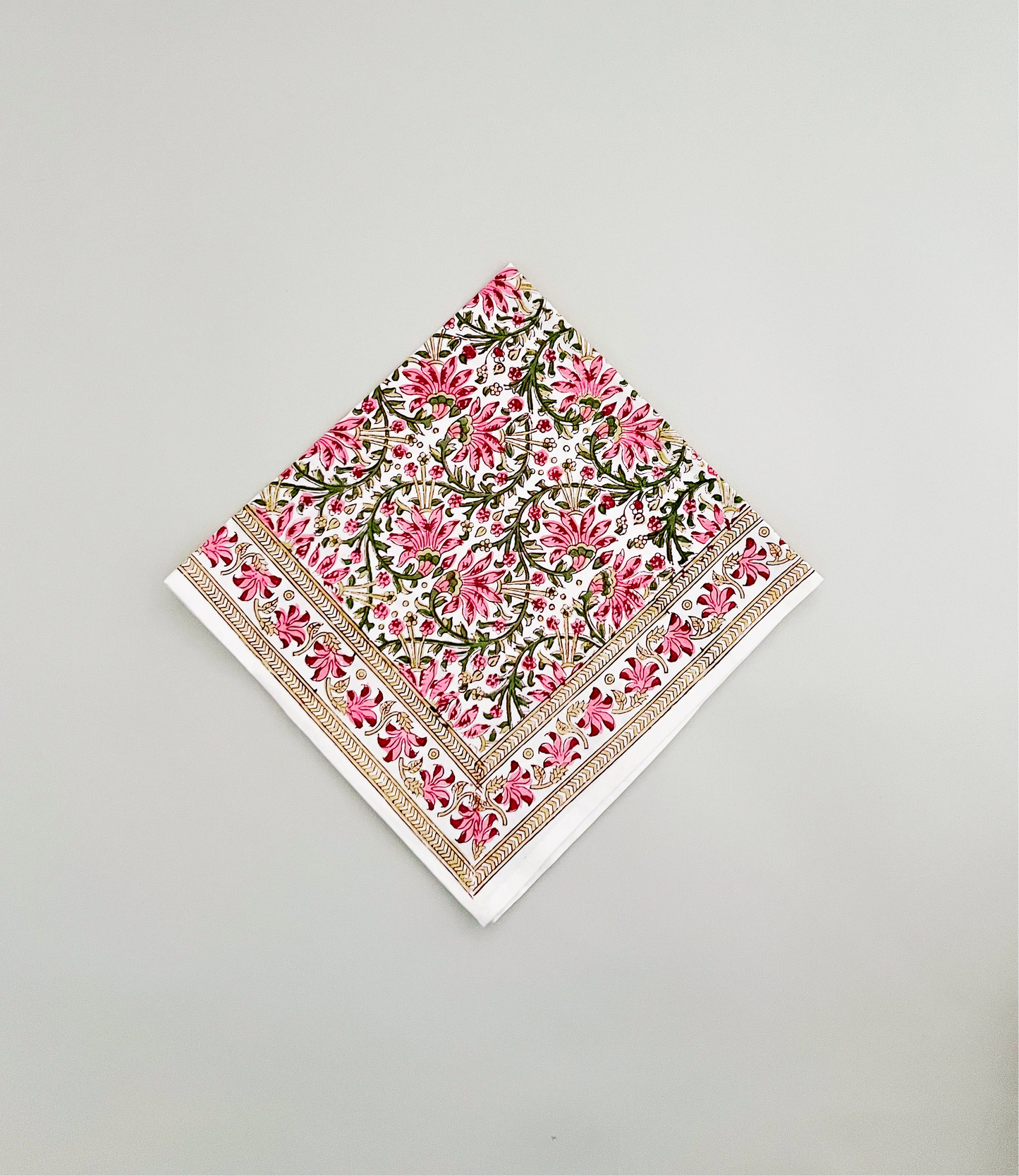 Block Print Tablecloth 72"x132"