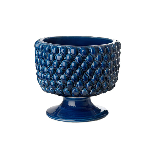 Blue Pinecone Planter