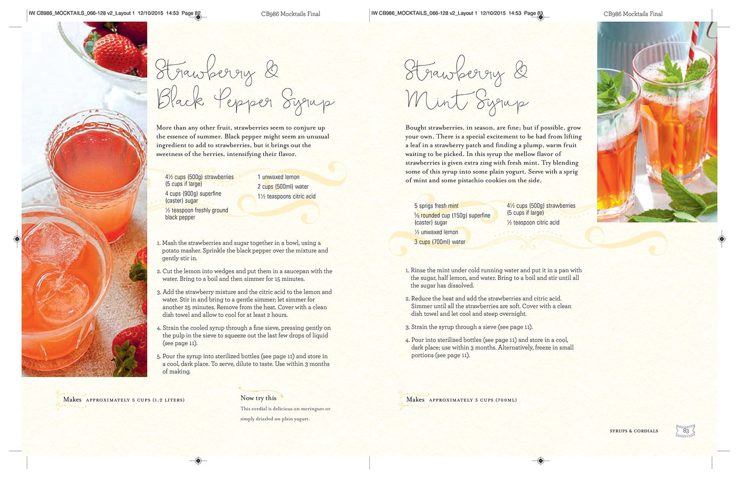 Mocktails, Cordials, Syrups, Infusions, and More