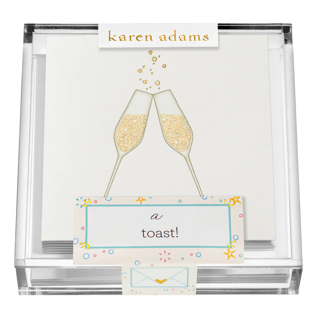 Acrylic Box with Gift Enclosure Cards