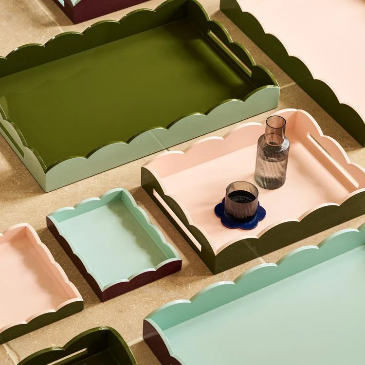 Two-Tone Lacquered Trays