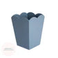 Chambray Enameled Scallop Waste Bin