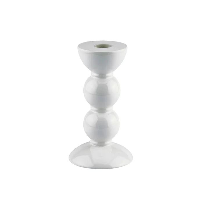 Enamel Bobbin Candlesticks