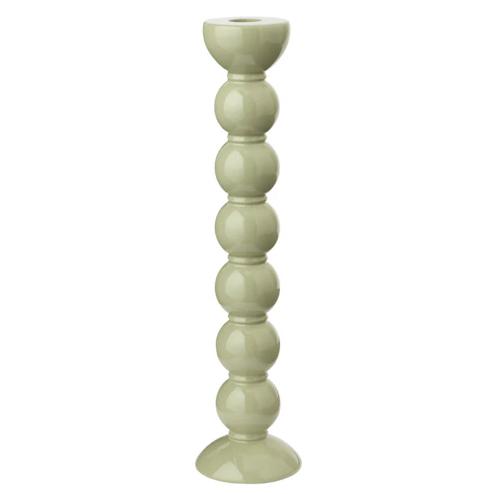 Enamel Bobbin Candlesticks