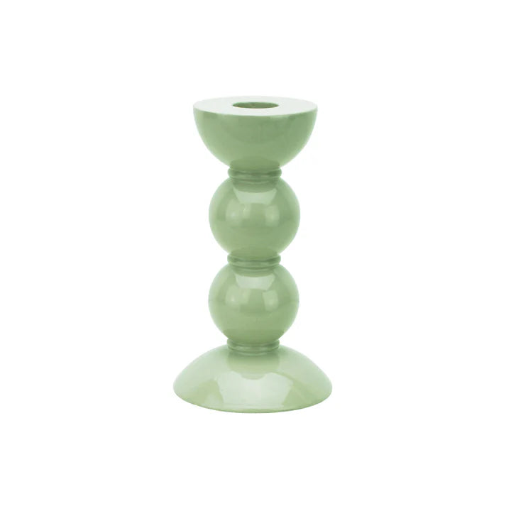 Enamel Bobbin Candlesticks