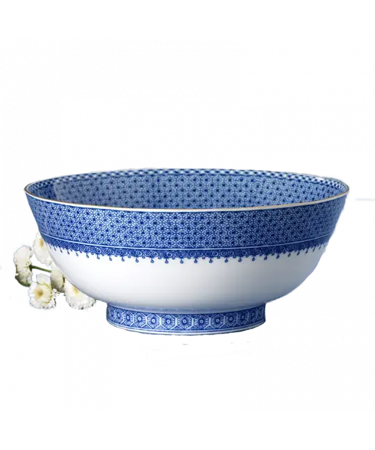 Mottahedeh Blue Lace Round Bowl