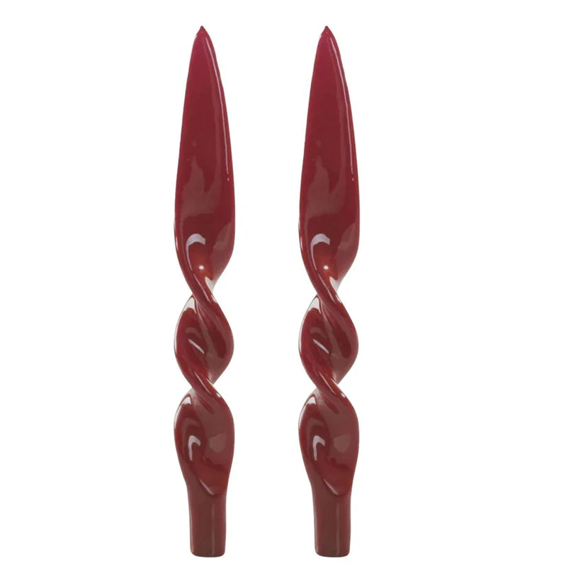 Lacquered Twisted Taper Candles