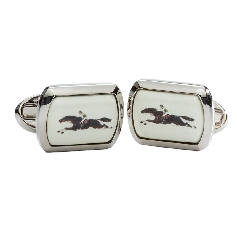 Halcyon Days Enamel Cufflinks