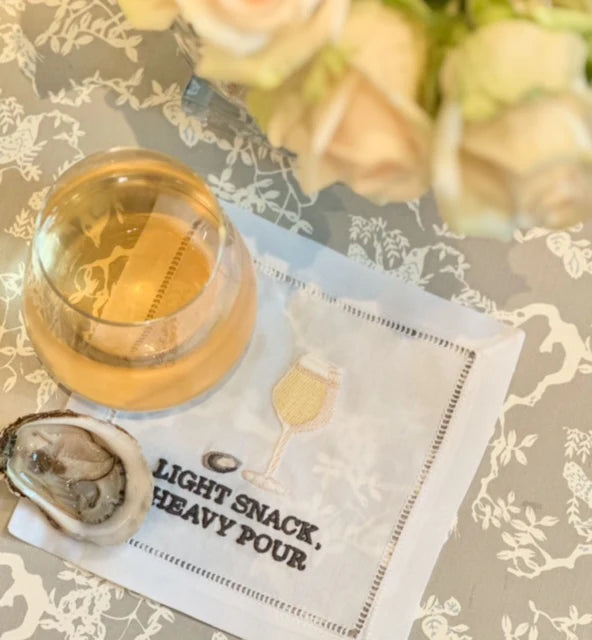 Light Snack, Heavy Pour Cocktail Napkins