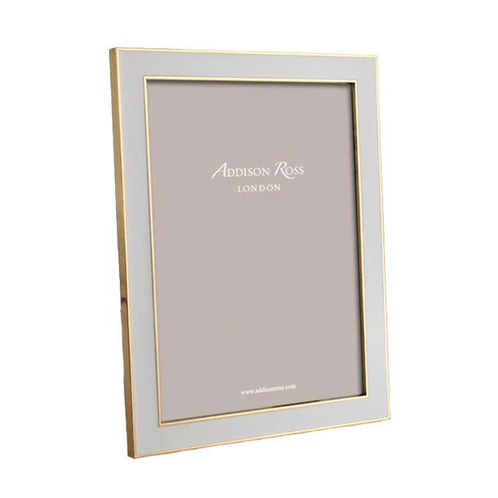Enamel Frames with Gold Trim