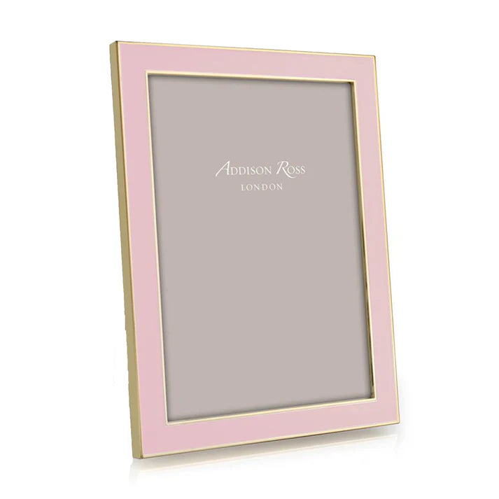 Enamel Frames with Gold Trim