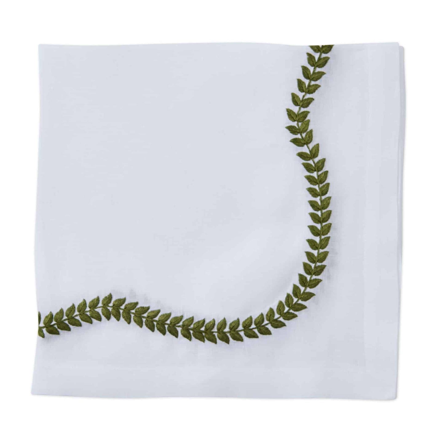 Fern Path Embroidered Napkin Set of 4