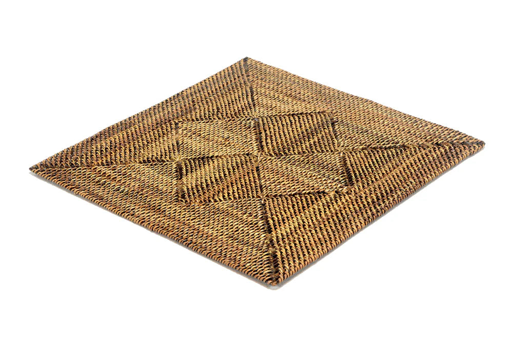 Square Placemat w/Diamond Design Set/4