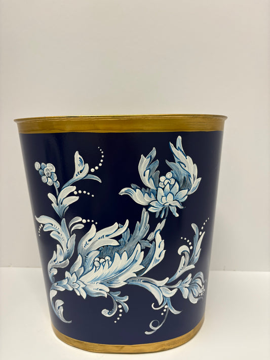 Custom Hand Painted Wastebin