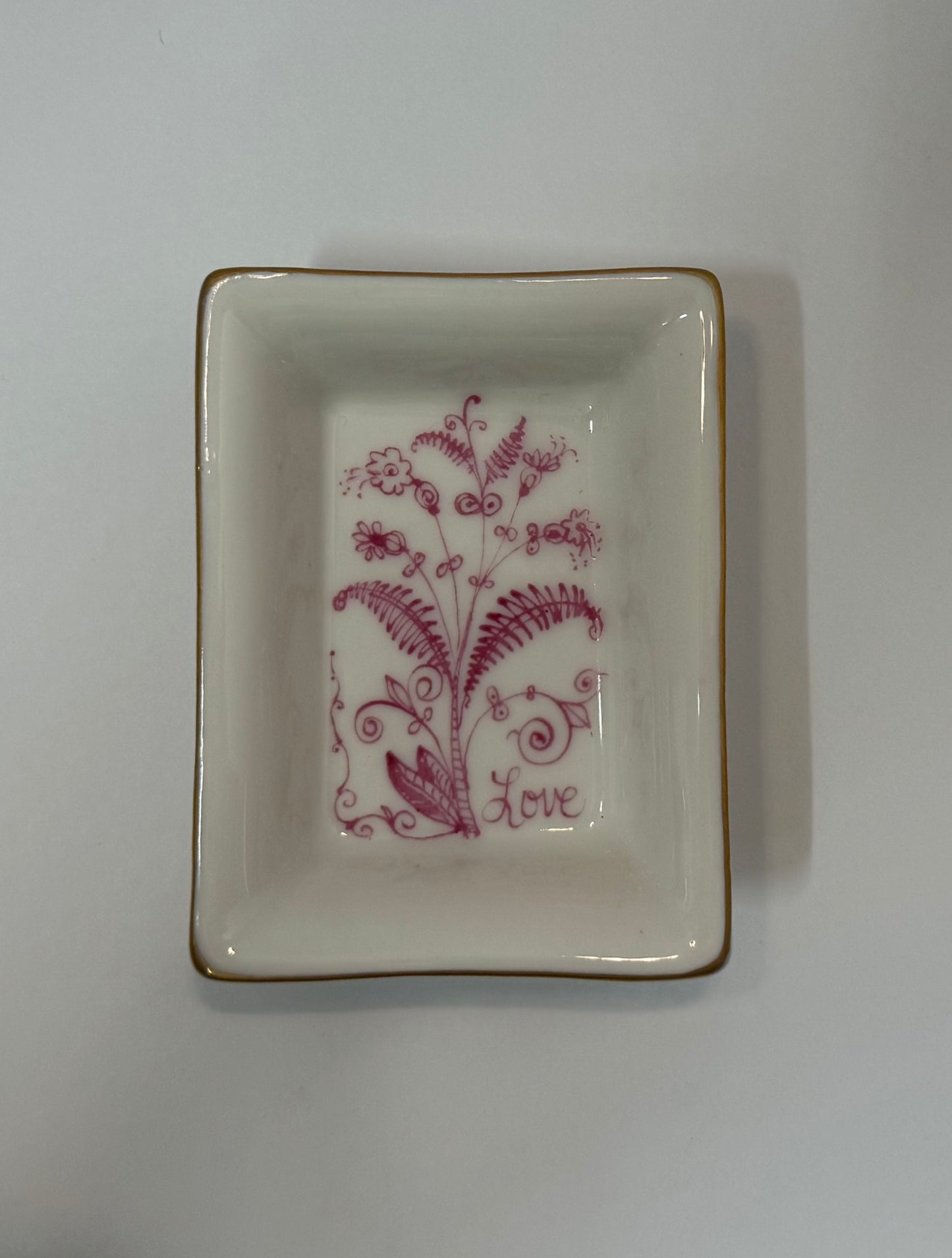 Hand Painted Porcelain Tray