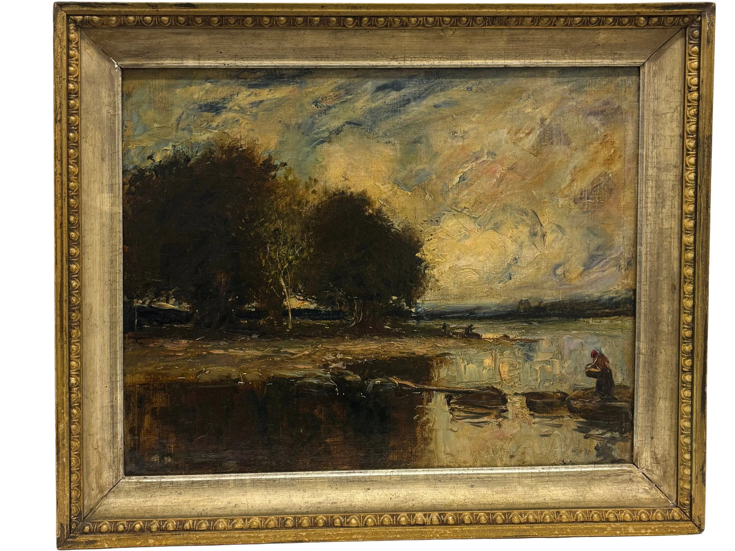 1800s Sweedish Oil on Canvas Landscape