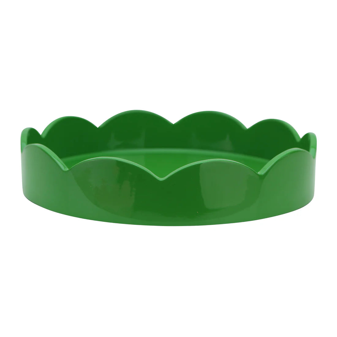 Round Lacquered Scallop Tray
