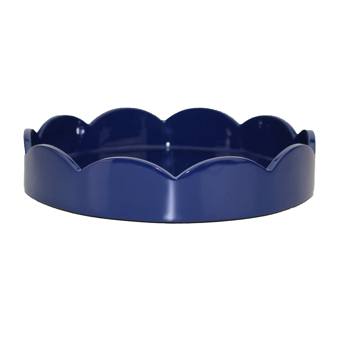 Round Lacquered Scallop Tray