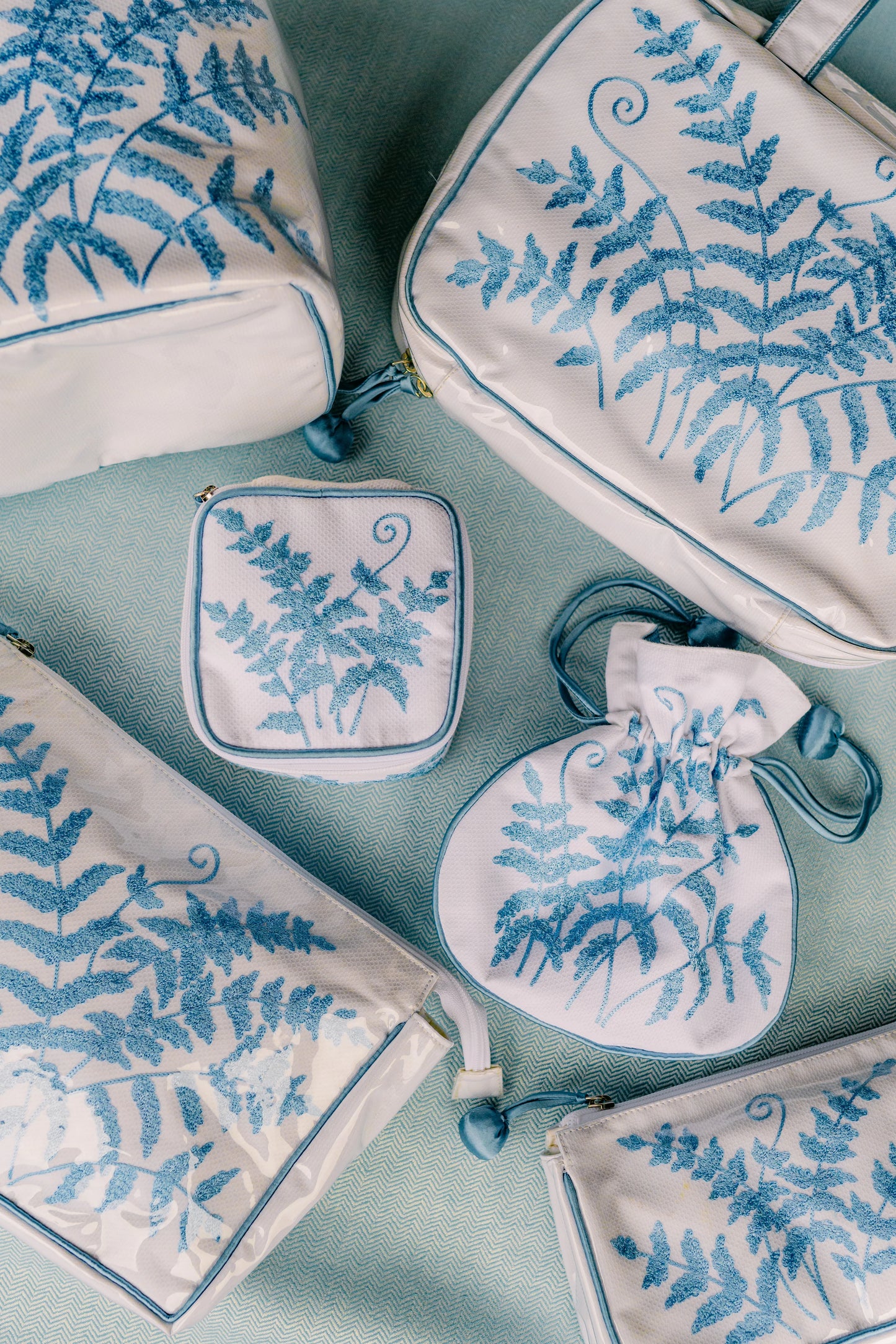 Embroidered Fern Travel Collection
