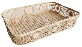 Handcrafted Woven Rectangular Basket