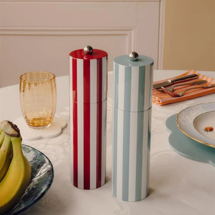 Striped Column Salt & Pepper Mills