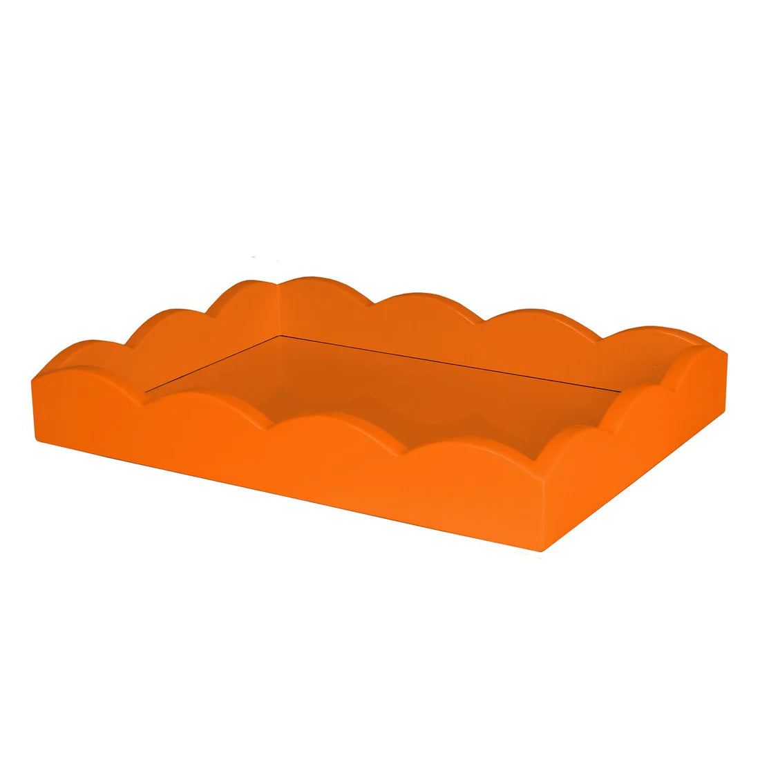 Scalloped Edge Lacquer Trays - Rectangular