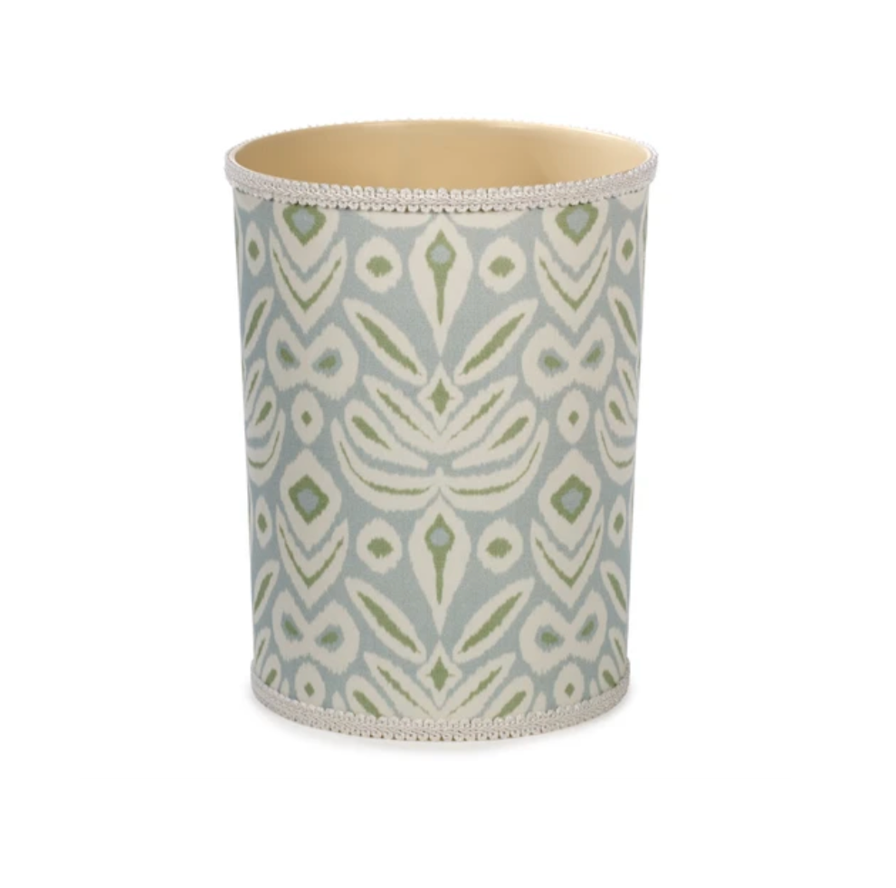 Wastebasket - Tigers Eye Light Blue