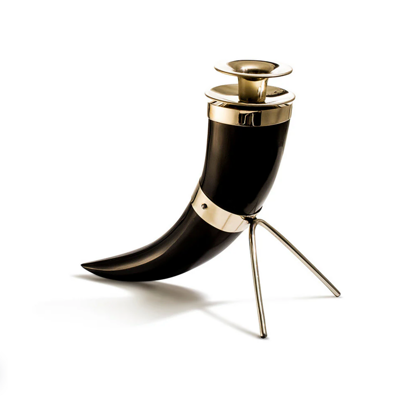 Solitaire Horn Candle Holder
