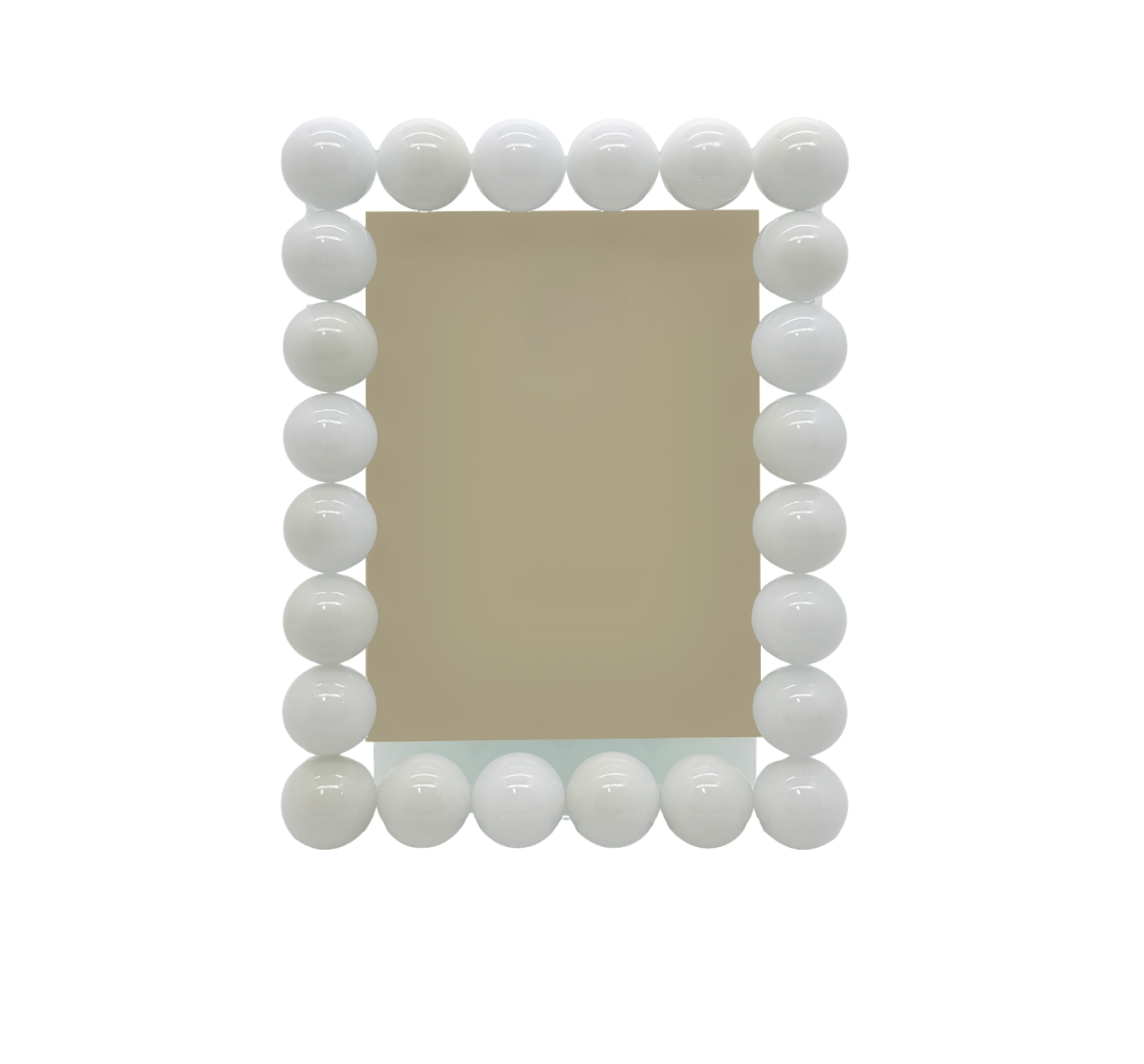 Clear Bubbles Lucite Frame