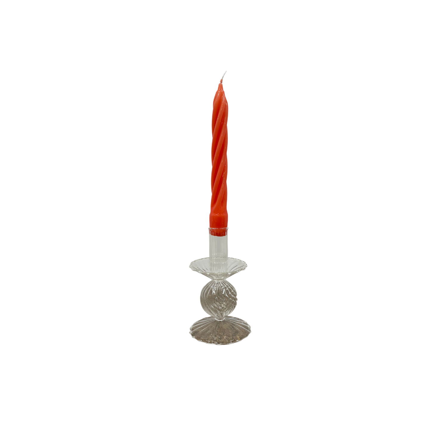 Lacquered Double Swirl Taper Candles