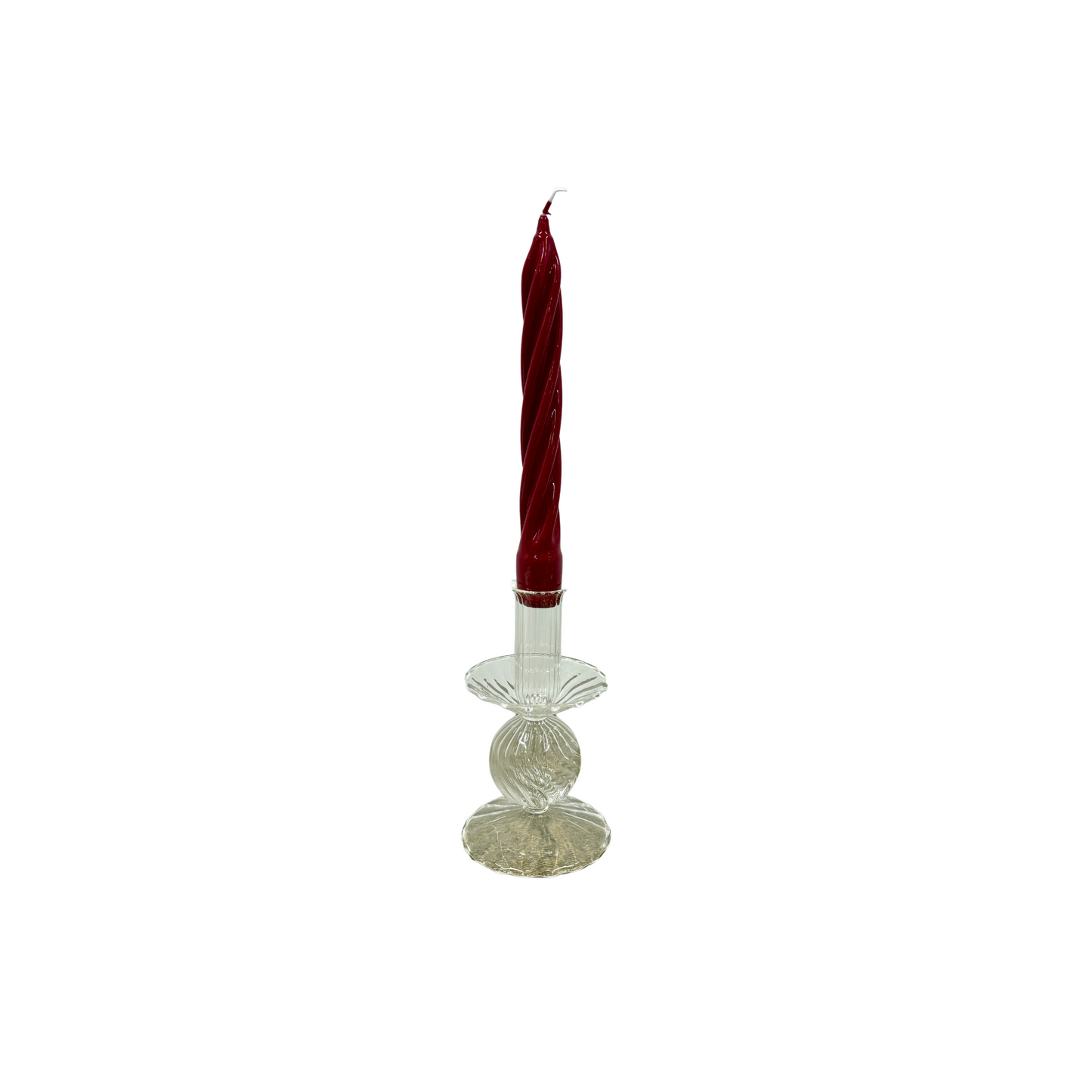 Lacquered Double Swirl Taper Candles