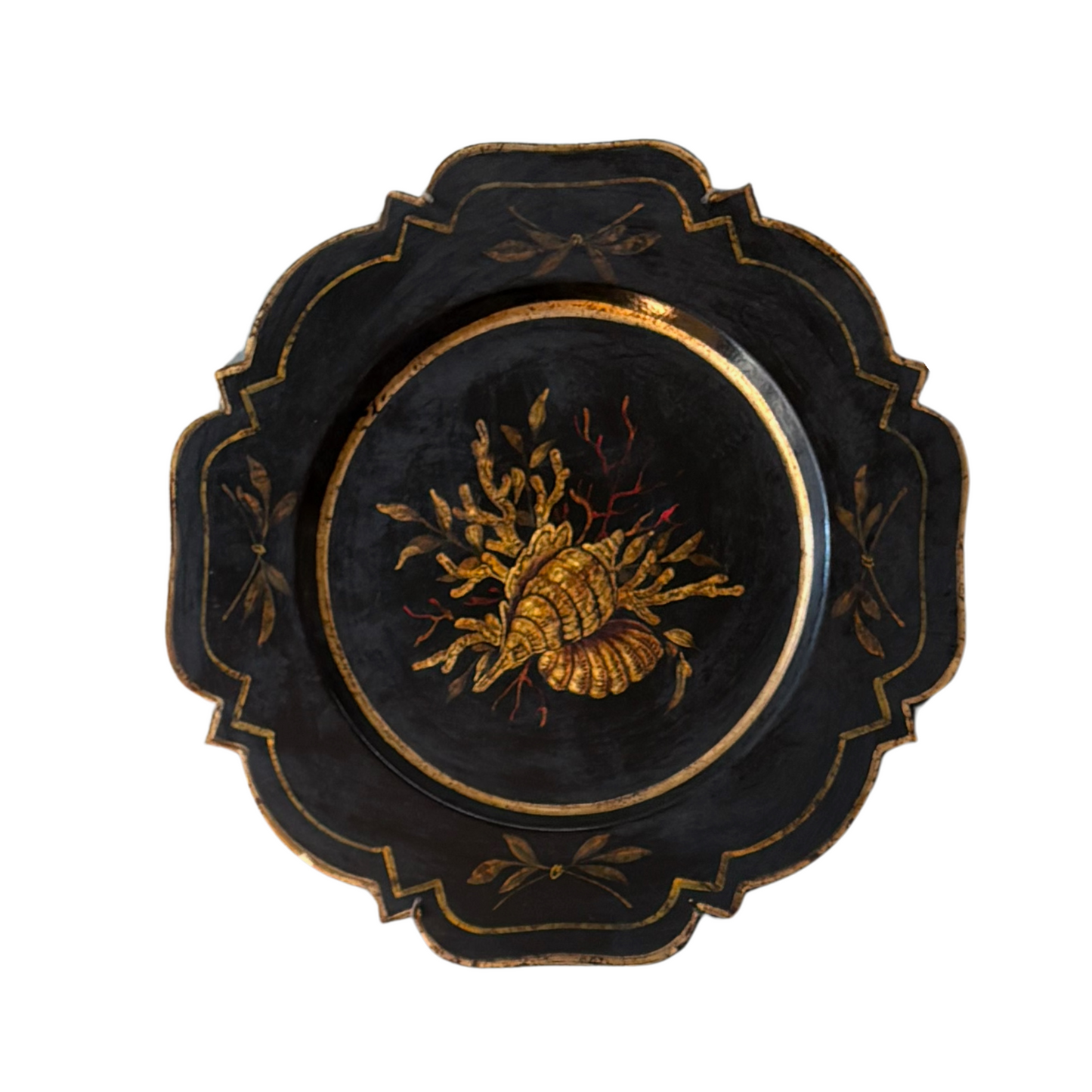 Hand Painted Chinoiserie Wall Plates