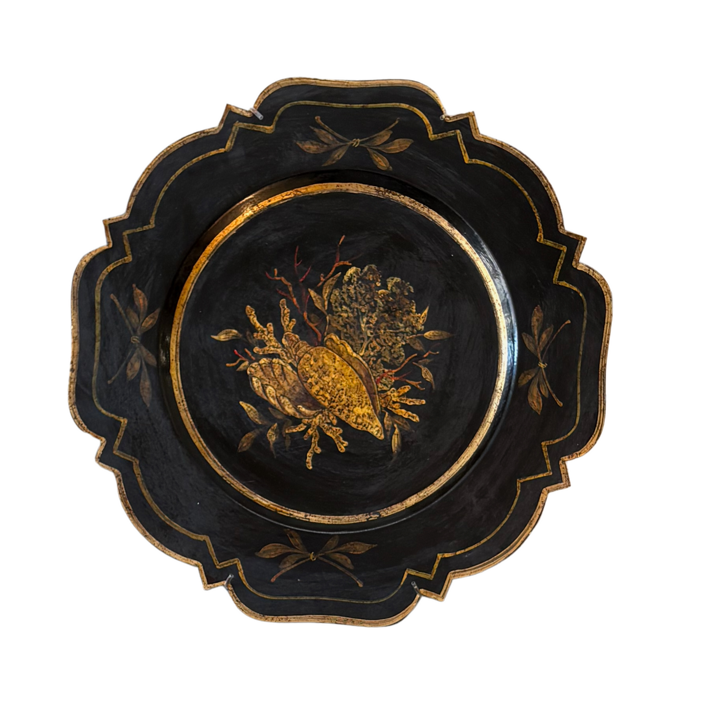 Hand Painted Chinoiserie Wall Plates