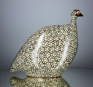 Caillard Ceramic Guinea Fowl - Pecking