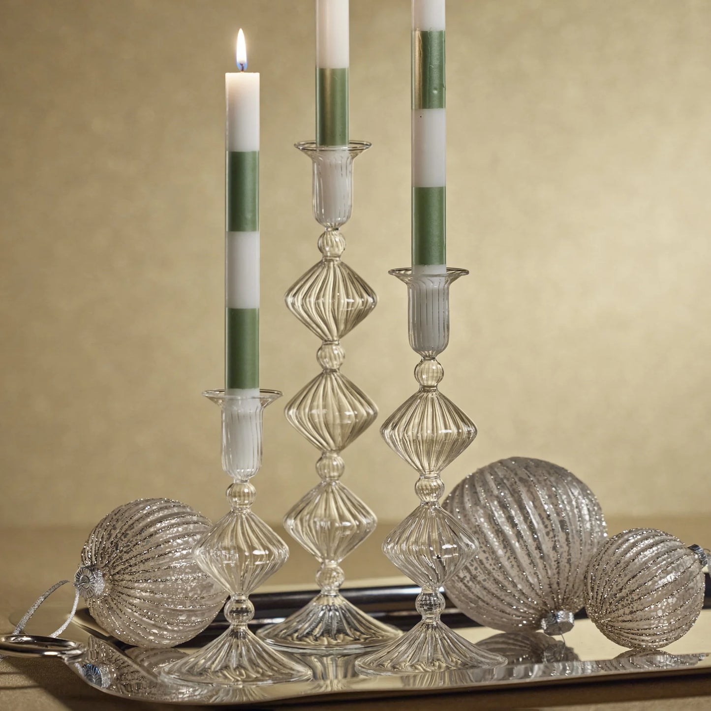 Candeliere Glass Taper Holder