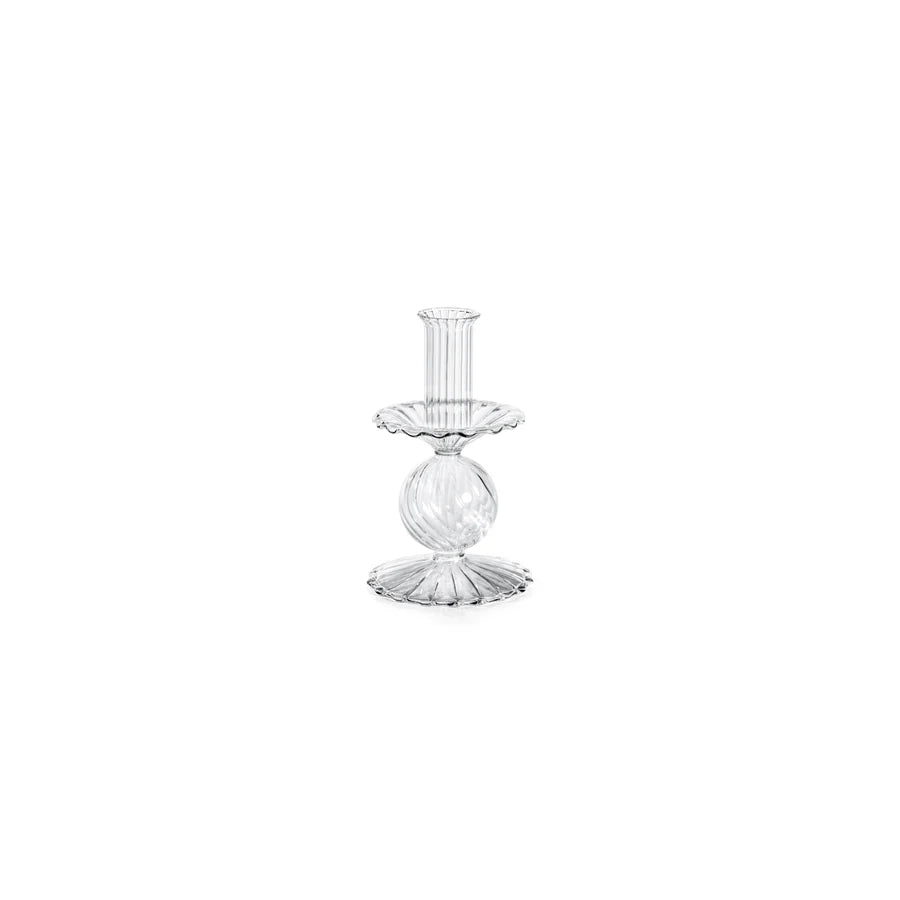 Swirl Glass Taper Holders