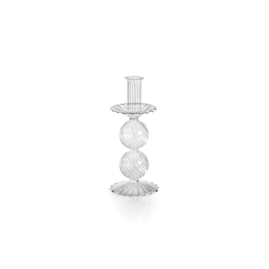 Swirl Glass Taper Holders