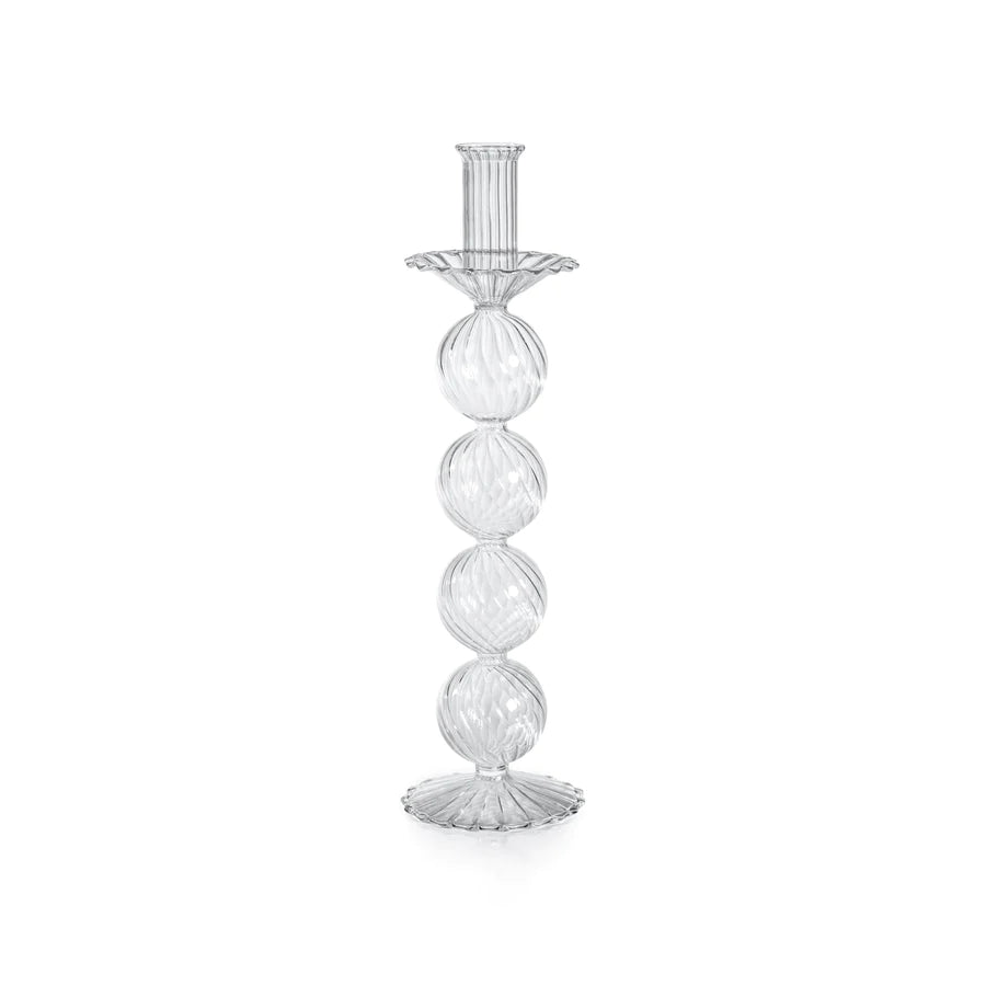 Swirl Glass Taper Holders