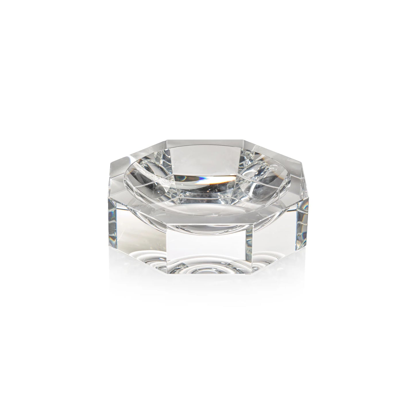 Glass Crystal Octagon Bowl