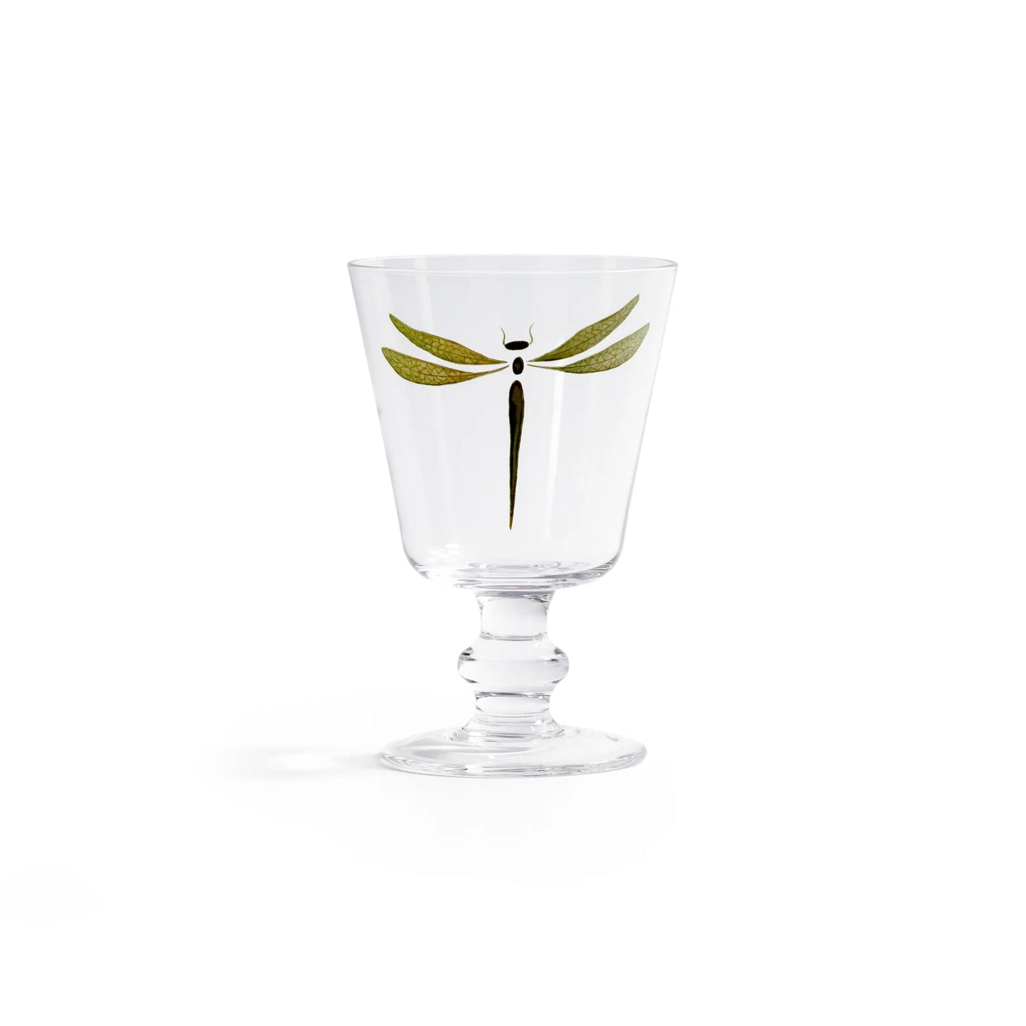 Leaves and Dragonfly Stemware