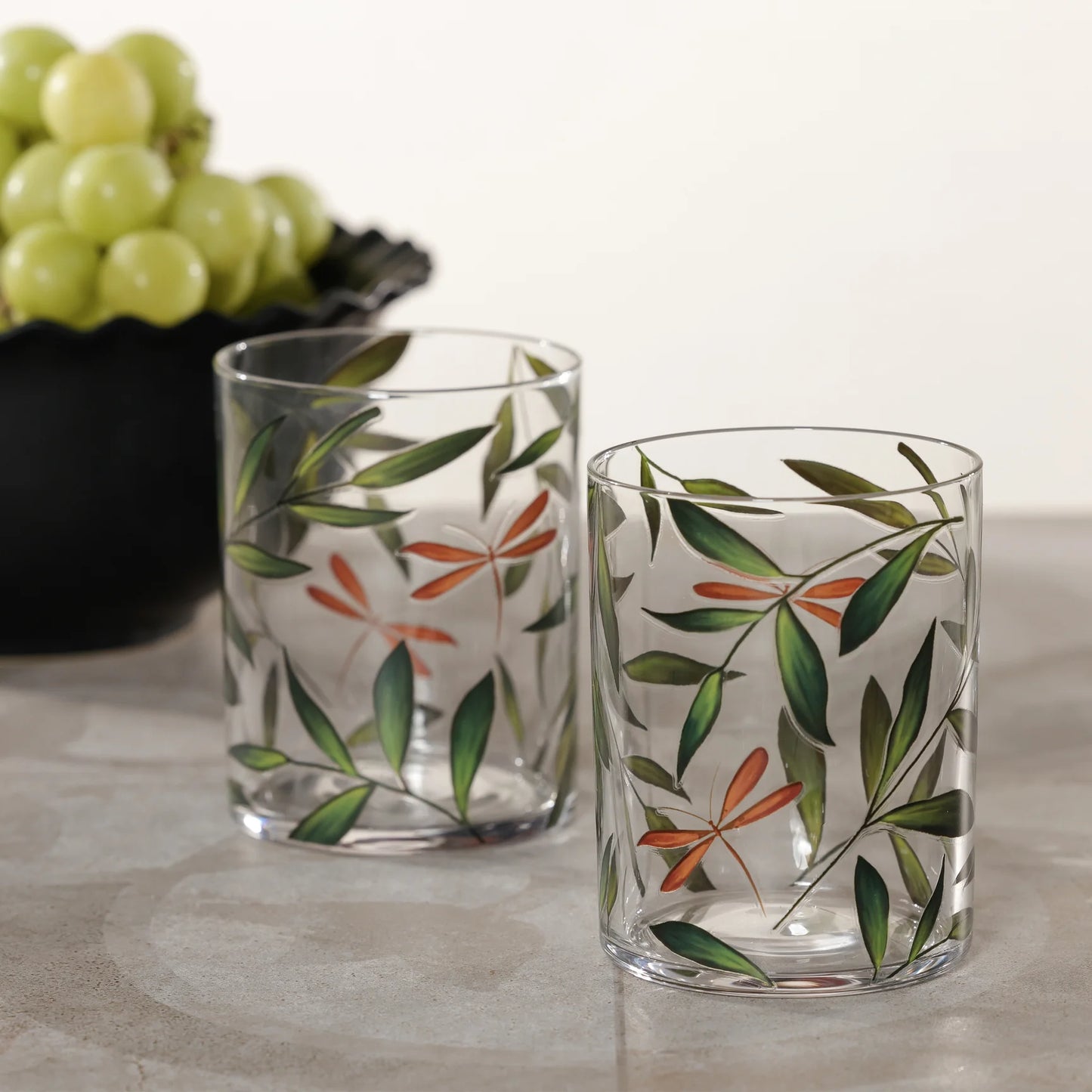 Leaves and Dragonfly Tumbler