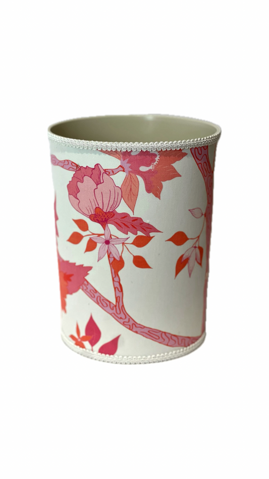 Wastebasket - Fuschia Branch