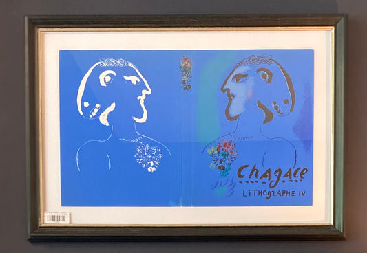 Framed Chagall Lithographe IV - Lithographs of Chagall 1969-1973