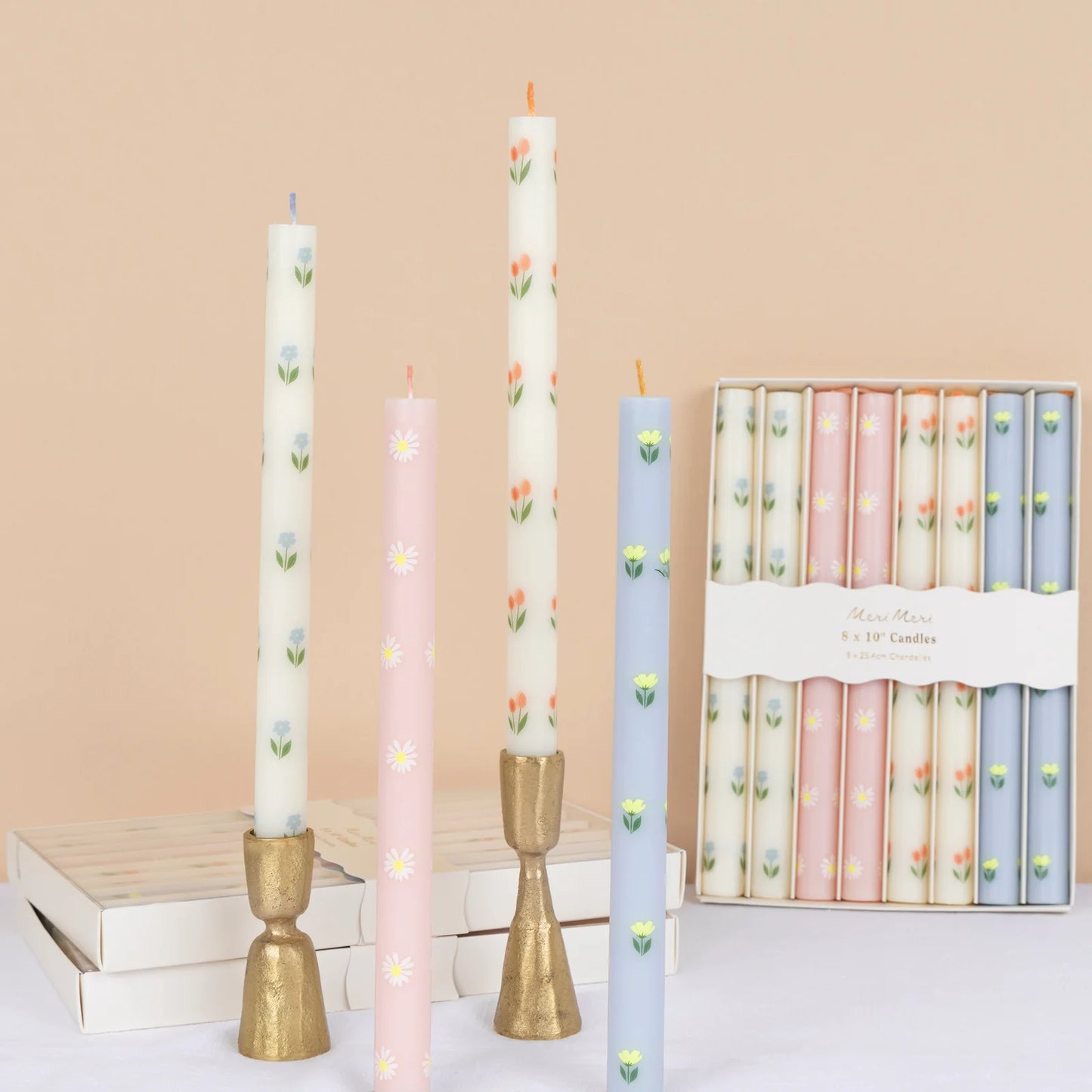 Floral Table Candles