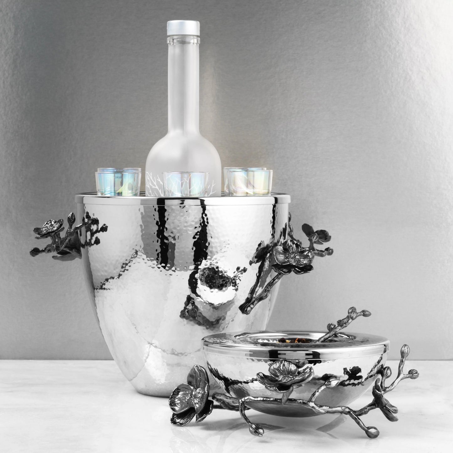 Michael Aram Black Orchid Caviar Dish with Spoon