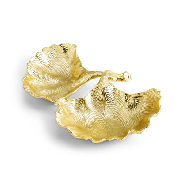 New Leaves Gingko Double Compartment Dish
