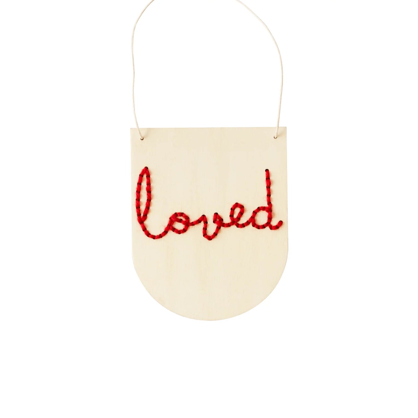 Loved Embroidery Board Kit Red