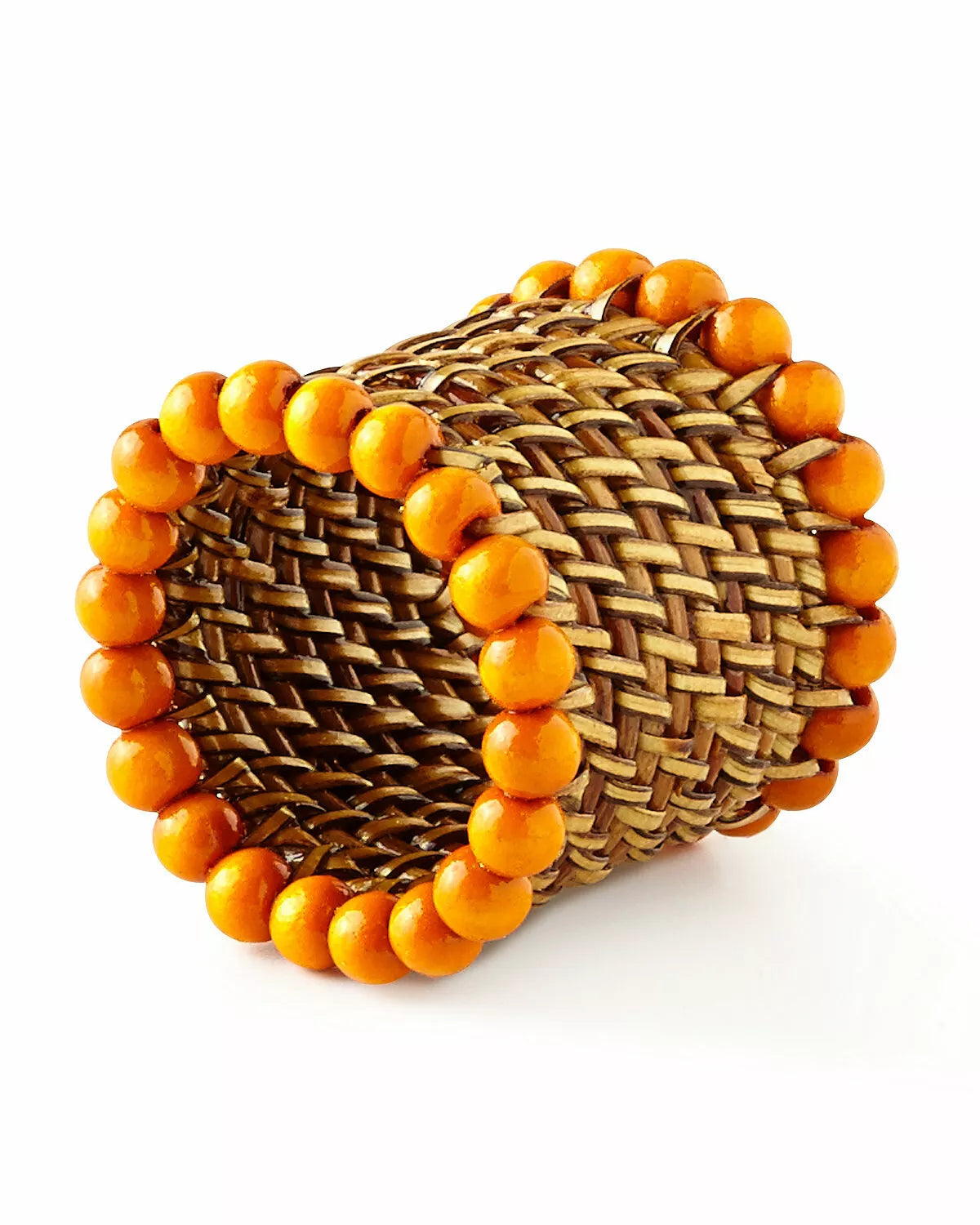 Napkin Rings w/Beads S/4