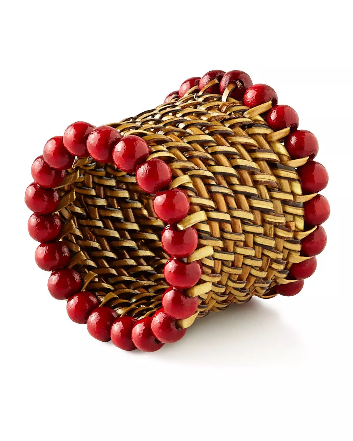 Napkin Rings w/Beads S/4