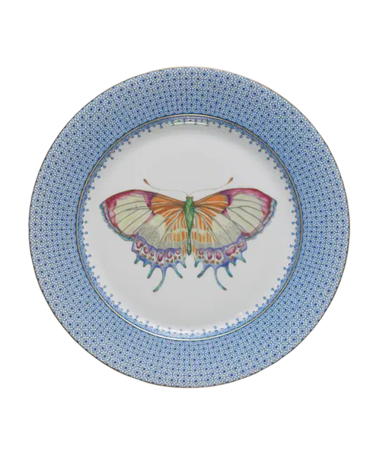 Mottahedeh Lace Butterfly Dessert Plate